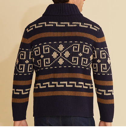 Sweater Big Cardigan Zip Up Knit