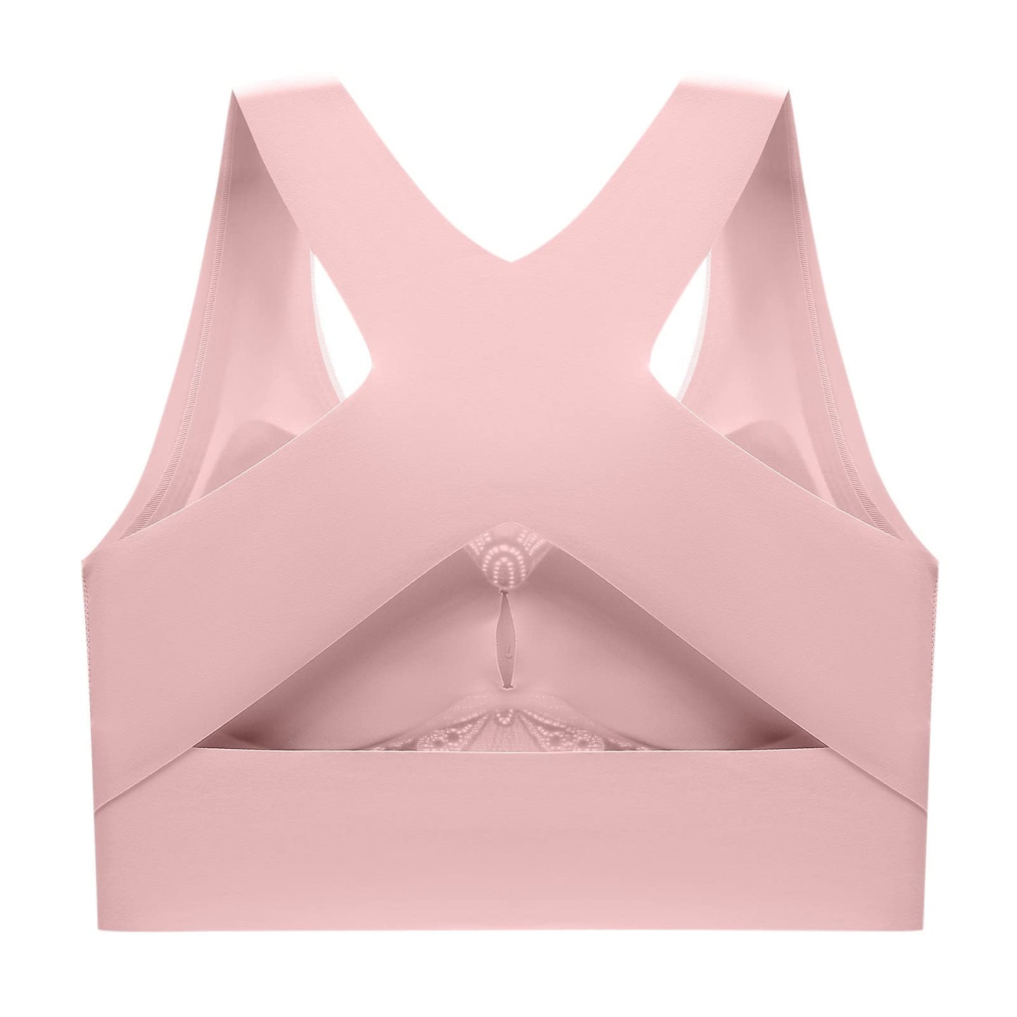 Three-breasted cross-back correction bra