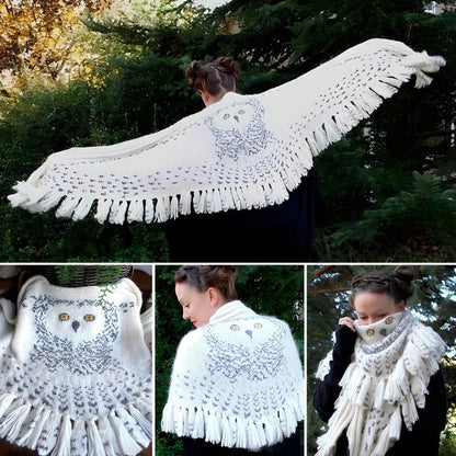 Graddi™ Snowy Owl Shawl