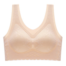 Load image into Gallery viewer, Women&#39;s comfortable latex breathable inner cup sleep bra
