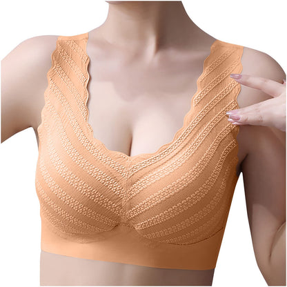Women's Push up No Steel Ring Lace Beautiful Back Bra
