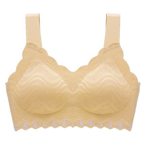 Women's one-piece extended strap latex bra