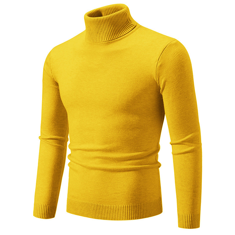 Men's Soft Cotton Slim Fit Turtleneck Sweater