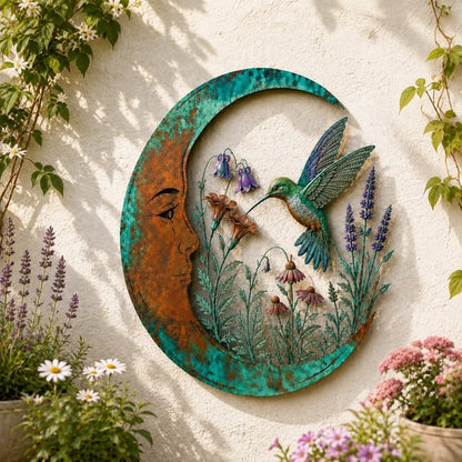 ⏰ LAST DAY 50% OFF - 🌙Metal Crescent Moon Wall Art - A Timeless Garden Accent Inspired by Nature